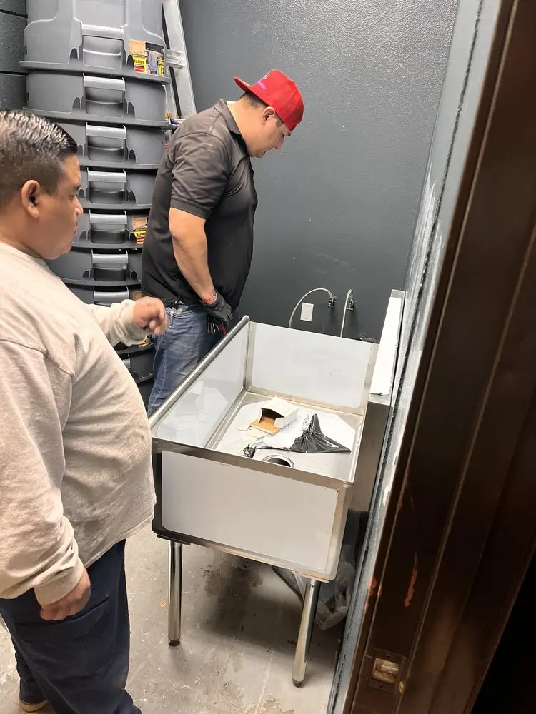 Commercial plumbing and sink installation in Edgewater